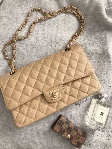 chanel classic flap beige discontinued|original Chanel classic flap bag.